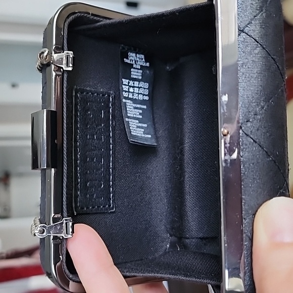 Sasha Vintage Metal Clutch Bag/ Forever21 Quilted Faux Leather Box Clutch - Picture 14 of 16